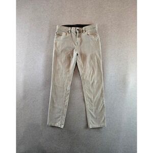 PrAna Sustainer Pants Mens 31x29 Gray Slim Fit Chino Corduroy Commuter